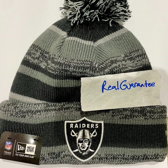 RARE Nwt 100% New Era Oakland Raiders 2014 Sport Knit Hat NFL Cap Las Vegas NFL